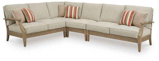 Clare View - Outdoor Sectional Stationary Sectionals by Signature Design by Ashley® - Walls Furniture & Mattress