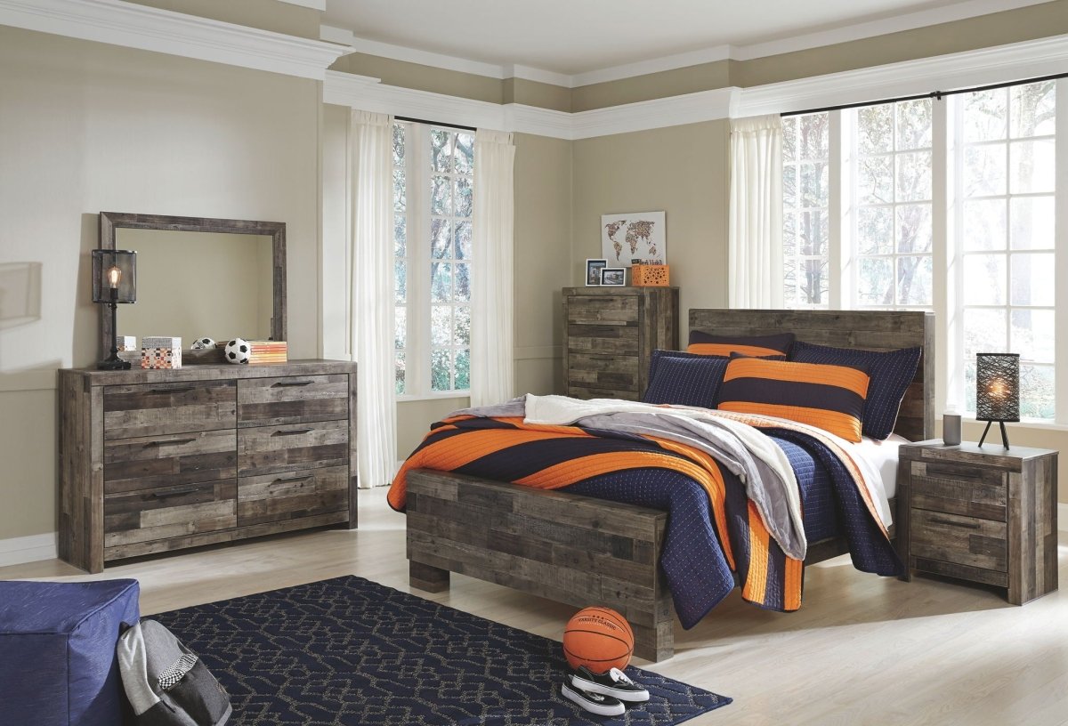 Derekson - Youth Panel Bedroom Set 6 Piece Bedroom Sets by Benchcraft® - Walls Furniture & Mattress
