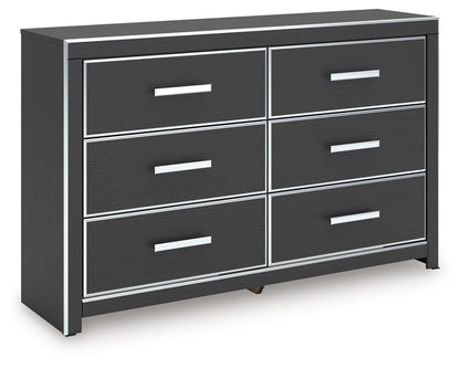 Zuraleus - Black - Six Drawer Dresser Dressers by Signature Design by Ashley® - Walls Furniture & Mattress