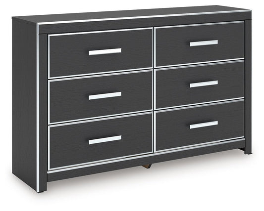 Zuraleus - Black - Six Drawer Dresser Dressers by Signature Design by Ashley® - Walls Furniture & Mattress