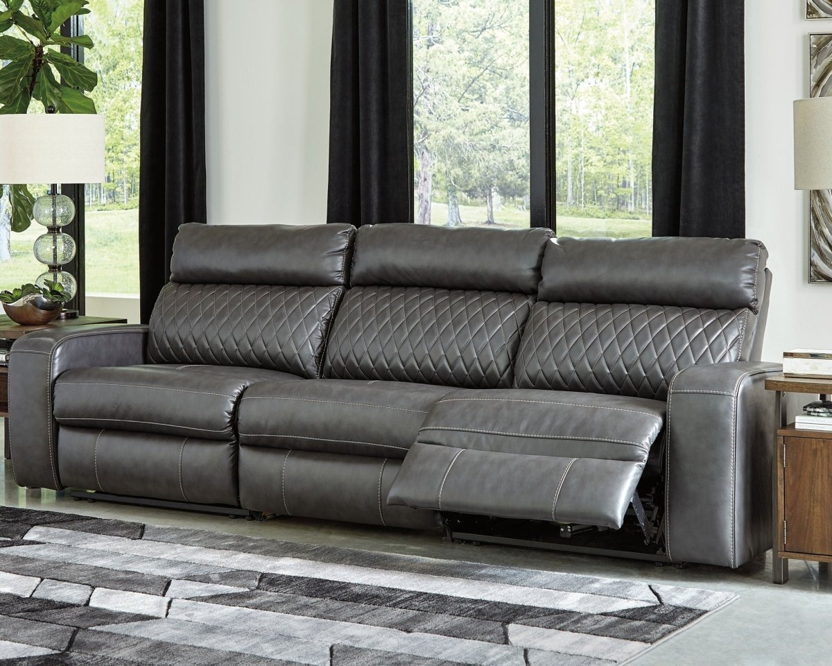 Samperstone - Power Reclining Sectional Reclining Sectionals by Signature Design by Ashley® - Walls Furniture & Mattress