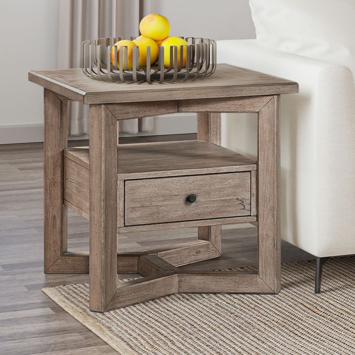 Proximity Place - Rectangular End Table - Light Brown End Tables by Liberty Furniture - Walls Furniture & Mattress