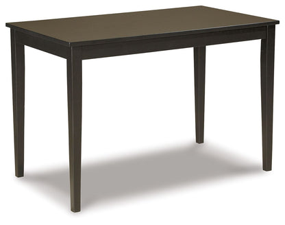Kimonte - Rectangular Dining Room Table - Dark Brown