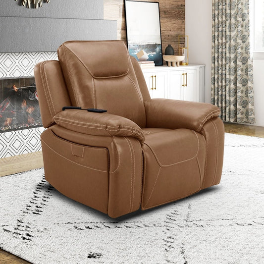 Callihan - Swivel Glider Recliner P3 - Brown Swivel Glider Chairs by Liberty Furniture - Walls Furniture & Mattress