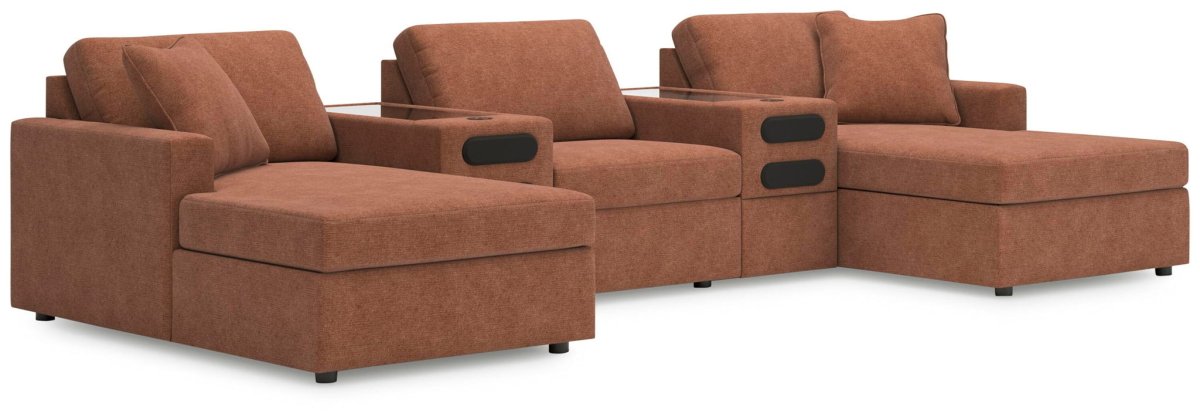 Modmax - Sectional - Spice Stationary Sectionals by Signature Design by Ashley® - Walls Furniture & Mattress