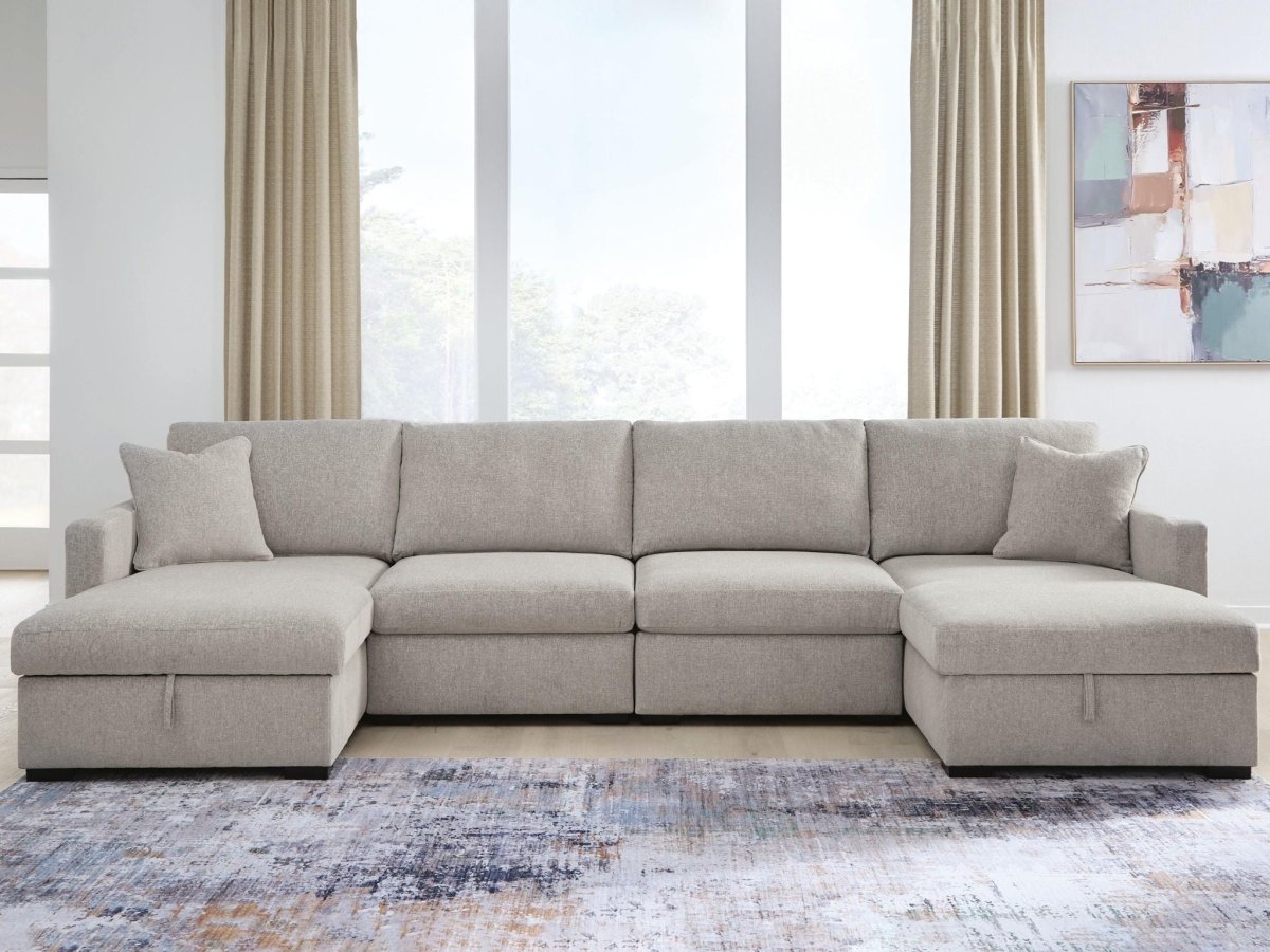 ModMax Luxe - Sectional Stationary Sectionals by Benchcraft® - Walls Furniture & Mattress