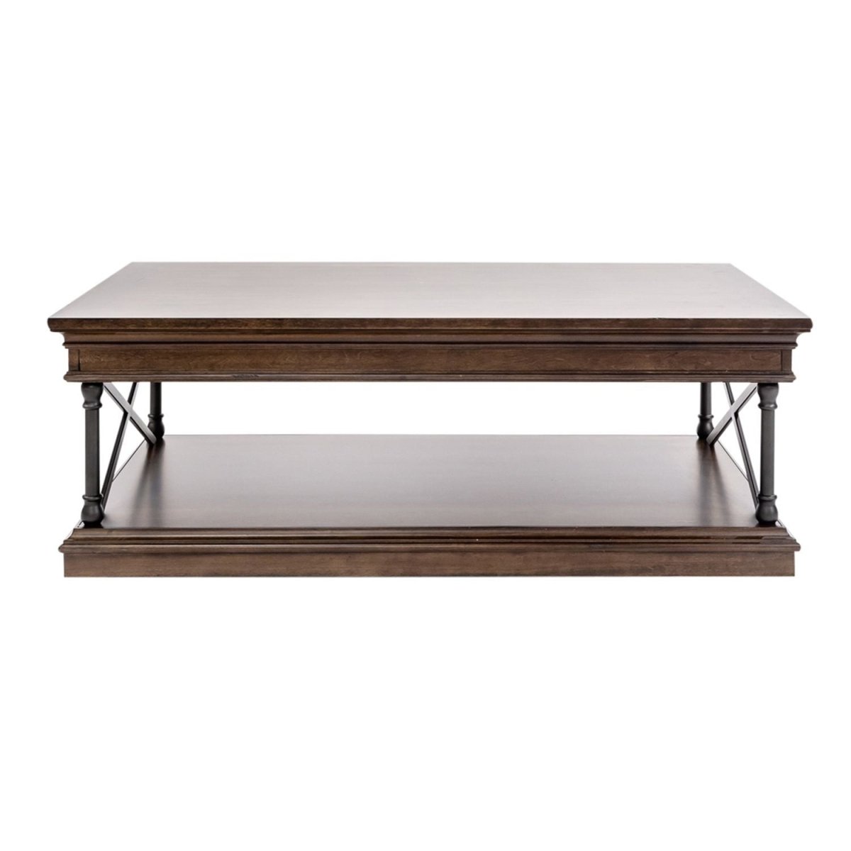 Tribeca - Rectangular Cocktail Table - Dark Brown Cocktail Tables by Liberty Furniture - Walls Furniture & Mattress