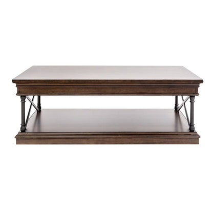 Tribeca - Rectangular Cocktail Table - Dark Brown Cocktail Tables by Liberty Furniture - Walls Furniture & Mattress