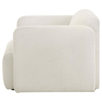 Dorset - Fabric Upholstered Round Track Arm Accent Chair Arm Chairs by Coaster Fine Furniture - Walls Furniture & Mattress