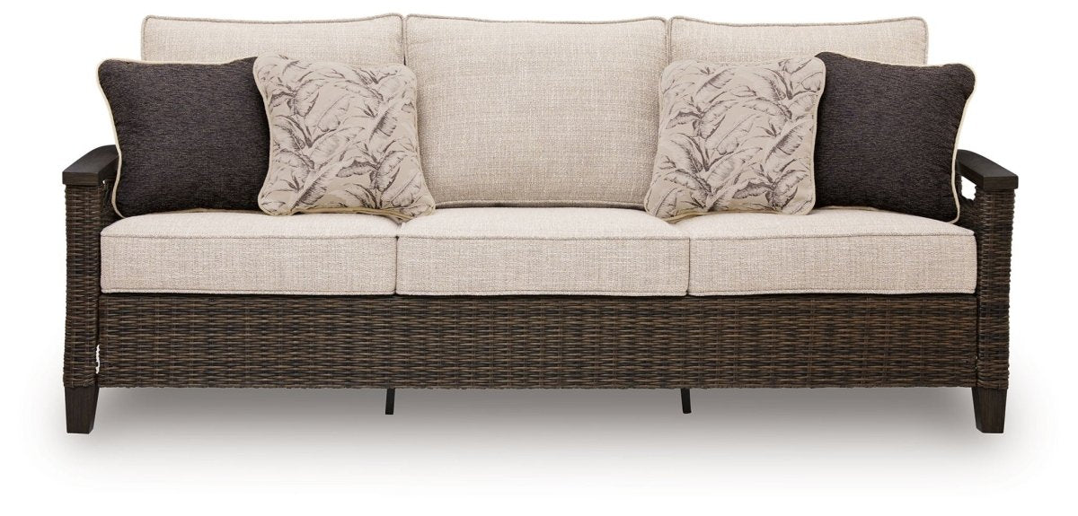 Monterey Point - Sofa With Cushion - Dark Brown Sofas by Signature Design by Ashley® - Walls Furniture & Mattress