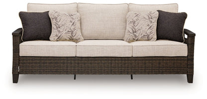 Monterey Point - Sofa With Cushion - Dark Brown Sofas by Signature Design by Ashley® - Walls Furniture & Mattress