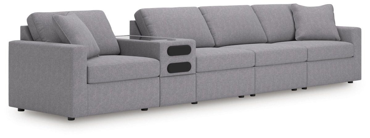 Modmax - Sectional - Granite Stationary Sectionals by Signature Design by Ashley® - Walls Furniture & Mattress