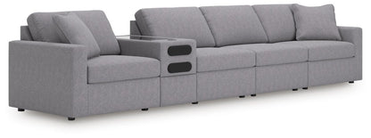 Modmax - Sectional - Granite Stationary Sectionals by Signature Design by Ashley® - Walls Furniture & Mattress