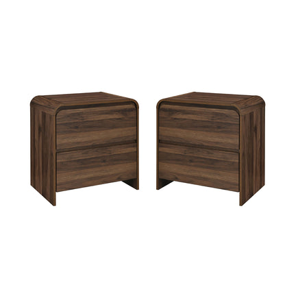 Mara - Two Drawer End Table / Bedside Table (Set of 2)