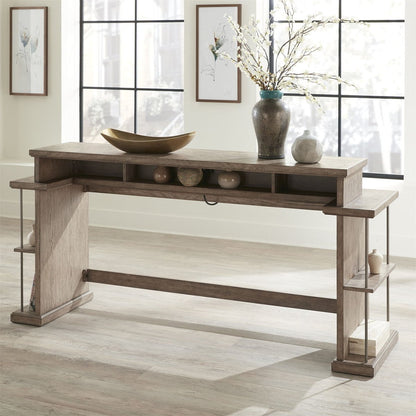 City Scape - Console Bar Table - Burnished Beige Console Tables by Liberty Furniture - Walls Furniture & Mattress