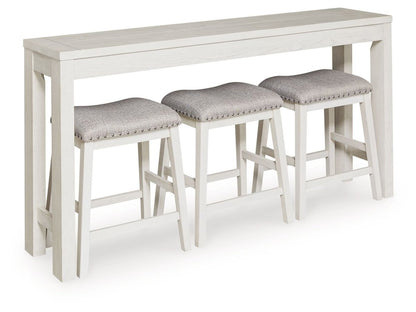 Robbinsdale - Rectangular Dining Room Counter Table Set (Set of 4) - Antique White 4 Piece Dining Room Sets by Signature Design by Ashley® - Walls Furniture & Mattress