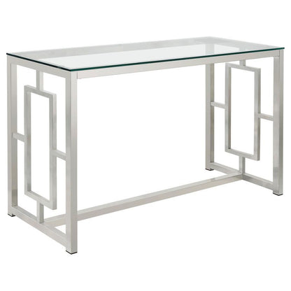 Merced - Glass Top Metal Table End Tables by CoasterEssence - Walls Furniture & Mattress
