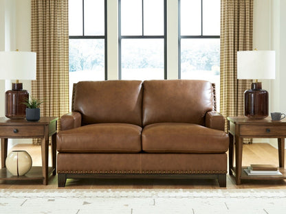 Saonara - Loveseat - Amber Stationary Loveseats by Signature Design by Ashley® - Walls Furniture & Mattress