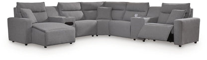 Modmax II - Reclining Sectional - Salt And Pepper Reclining Sectionals by Signature Design by Ashley® - Walls Furniture & Mattress
