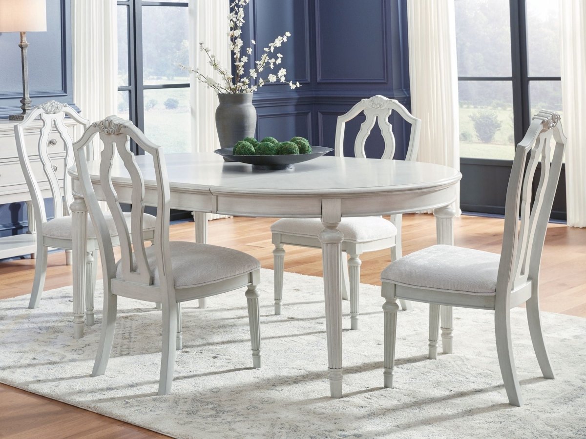 Montelaine - Dining Room Extension Table Set 6 Piece Dining Room Sets by Benchcraft® - Walls Furniture & Mattress