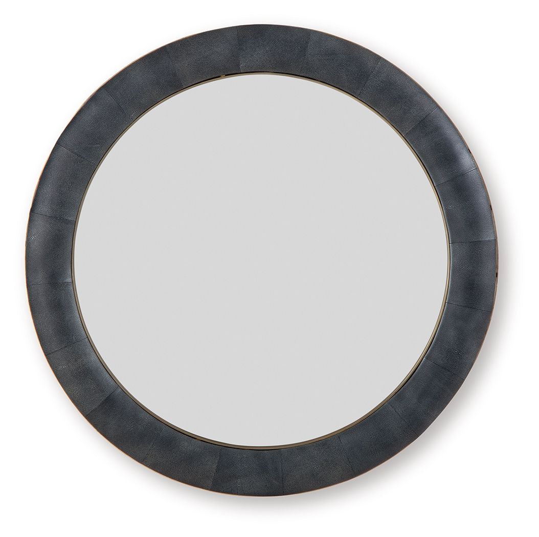 Corinsworth - Accent Mirror - Charcoal / Brass Finish Accent Mirrors by Signature Design by Ashley® - Walls Furniture & Mattress