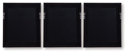 Hendridge - Taupe / White - Wall Art Set (Set of 3) Framed Print Sets by Signature Design by Ashley® - Walls Furniture & Mattress