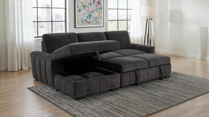 Pastrana - Upholstered Sleeper Sectional Sofa Sleeper Sectionals by Coaster Fine Furniture - Walls Furniture & Mattress