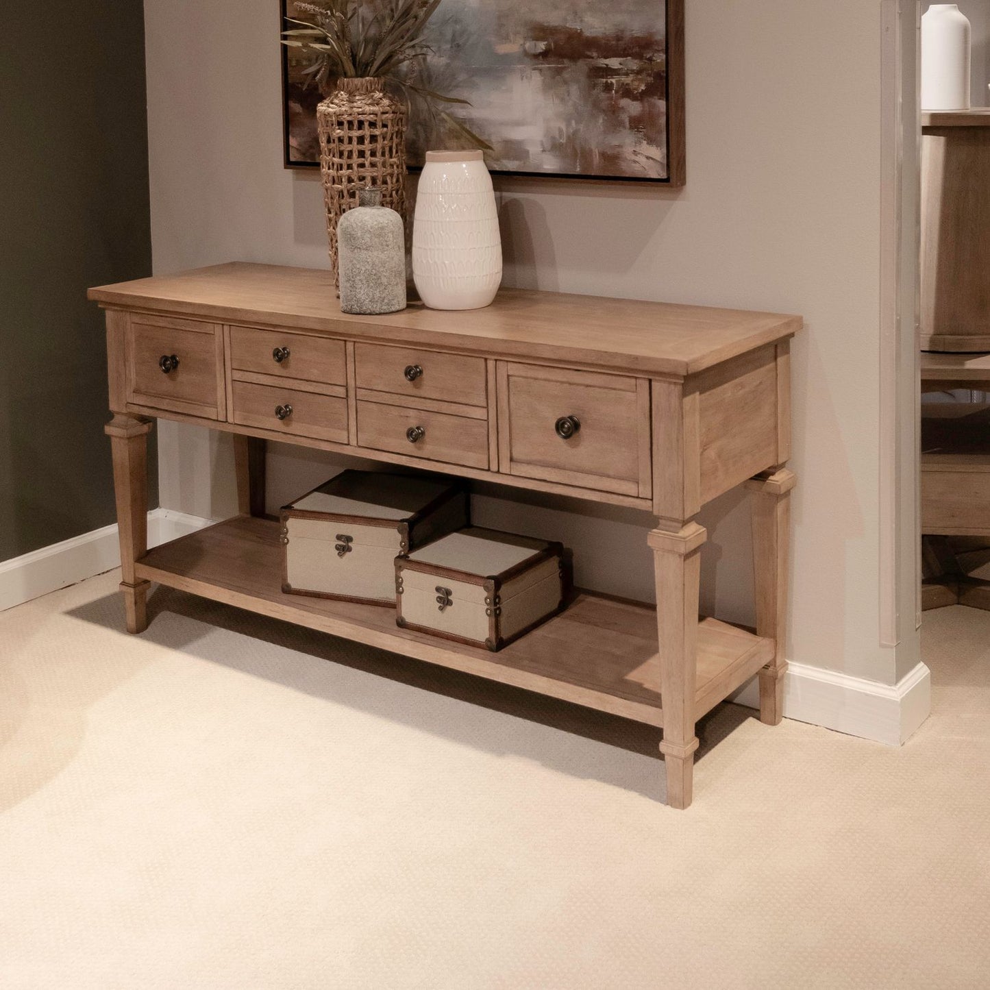 Haven Hills - Sofa Table - Camel Beige
