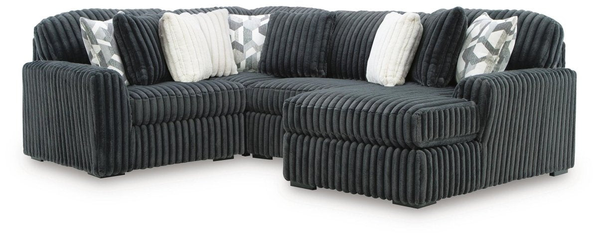 Midnight - Madness - Sectional Stationary Sectionals by Signature Design by Ashley® - Walls Furniture & Mattress