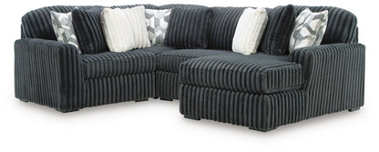 Midnight - Madness - Sectional Stationary Sectionals by Signature Design by Ashley® - Walls Furniture & Mattress