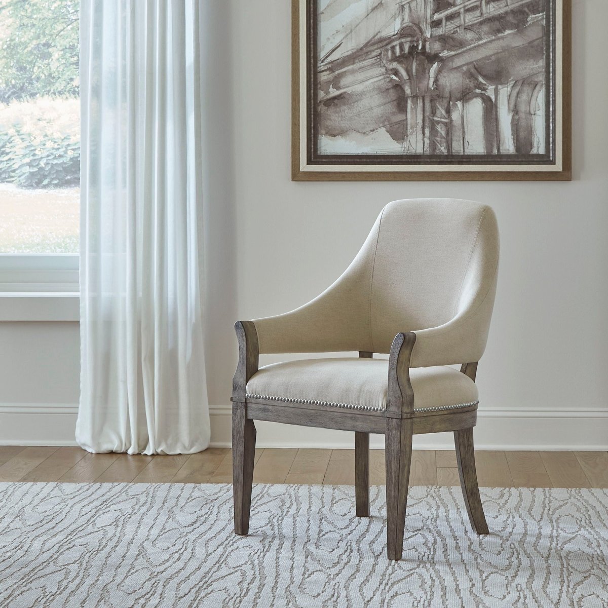 Westfield - Upholstered Arm Chair (RTA) - Light Brown Arm Chairs by Liberty Furniture - Walls Furniture & Mattress