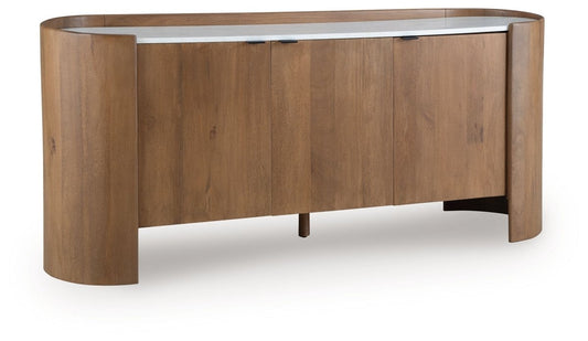 Fitzroy - Brown / White - Accent Cabinet Accent Cabinets by Signature Design by Ashley® - Walls Furniture & Mattress