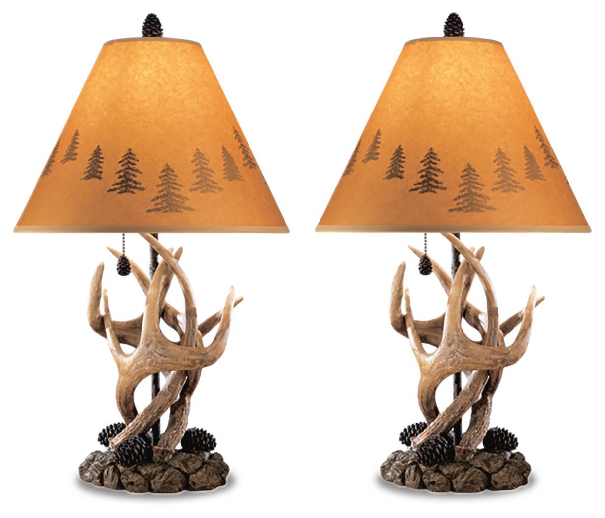Derek - Table Lamp (Set of 2) Table Lamps by Signature Design by Ashley® - Walls Furniture & Mattress