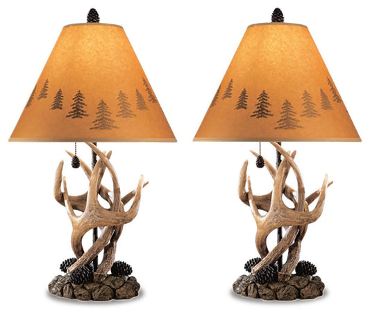 Derek - Table Lamp (Set of 2) Table Lamps by Signature Design by Ashley® - Walls Furniture & Mattress