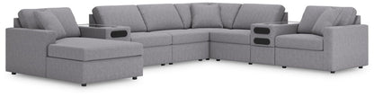 Modmax - Sectional - Granite Stationary Sectionals by Signature Design by Ashley® - Walls Furniture & Mattress
