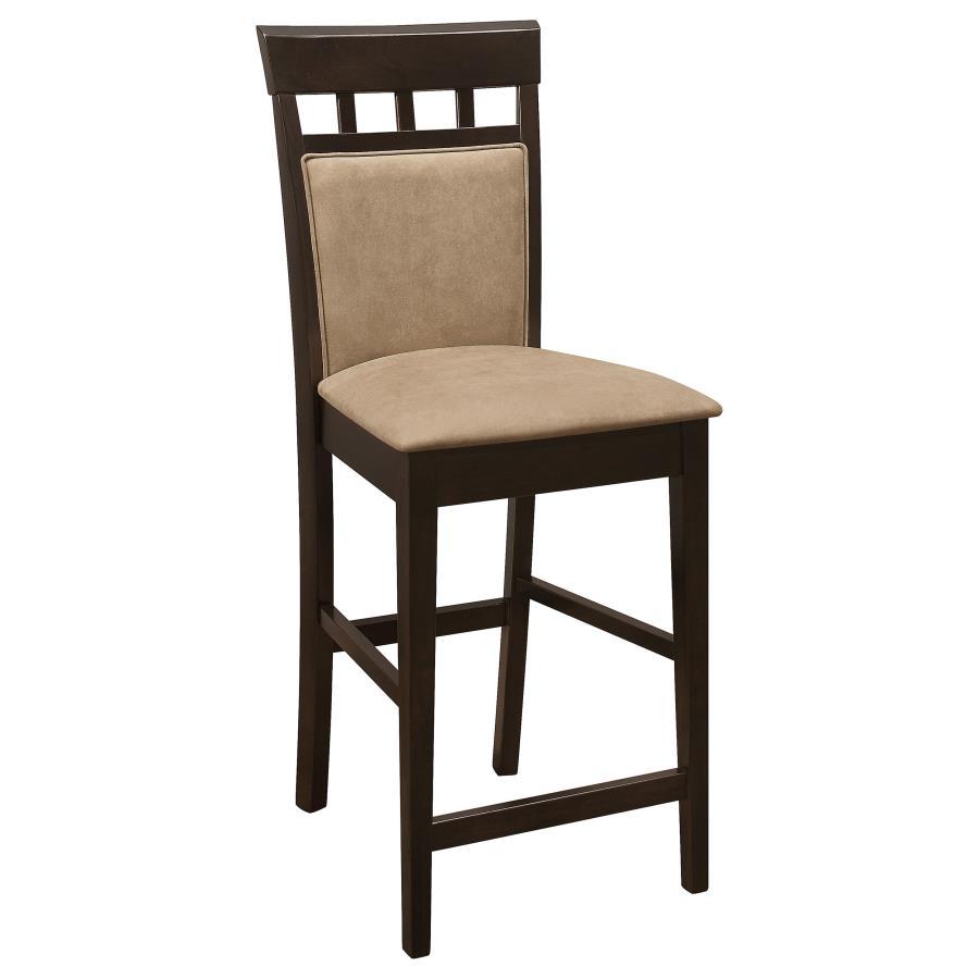 Gabriel - Closed Back Counter Chair (Set of 2) - Cappuccino Stool Sets by CoasterEveryday - Walls Furniture & Mattress