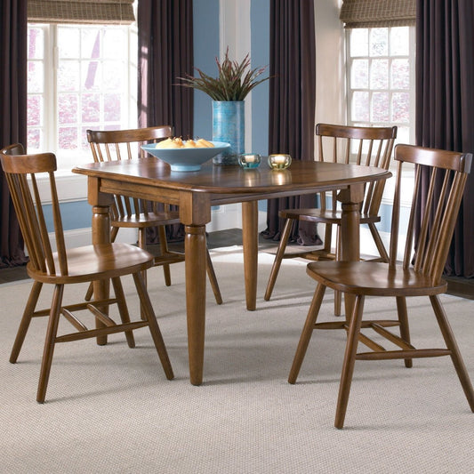 Creations - 5 Piece Drop Leaf Set - Dark Brown 5 Piece Dining Room Sets by Liberty Furniture - Walls Furniture & Mattress