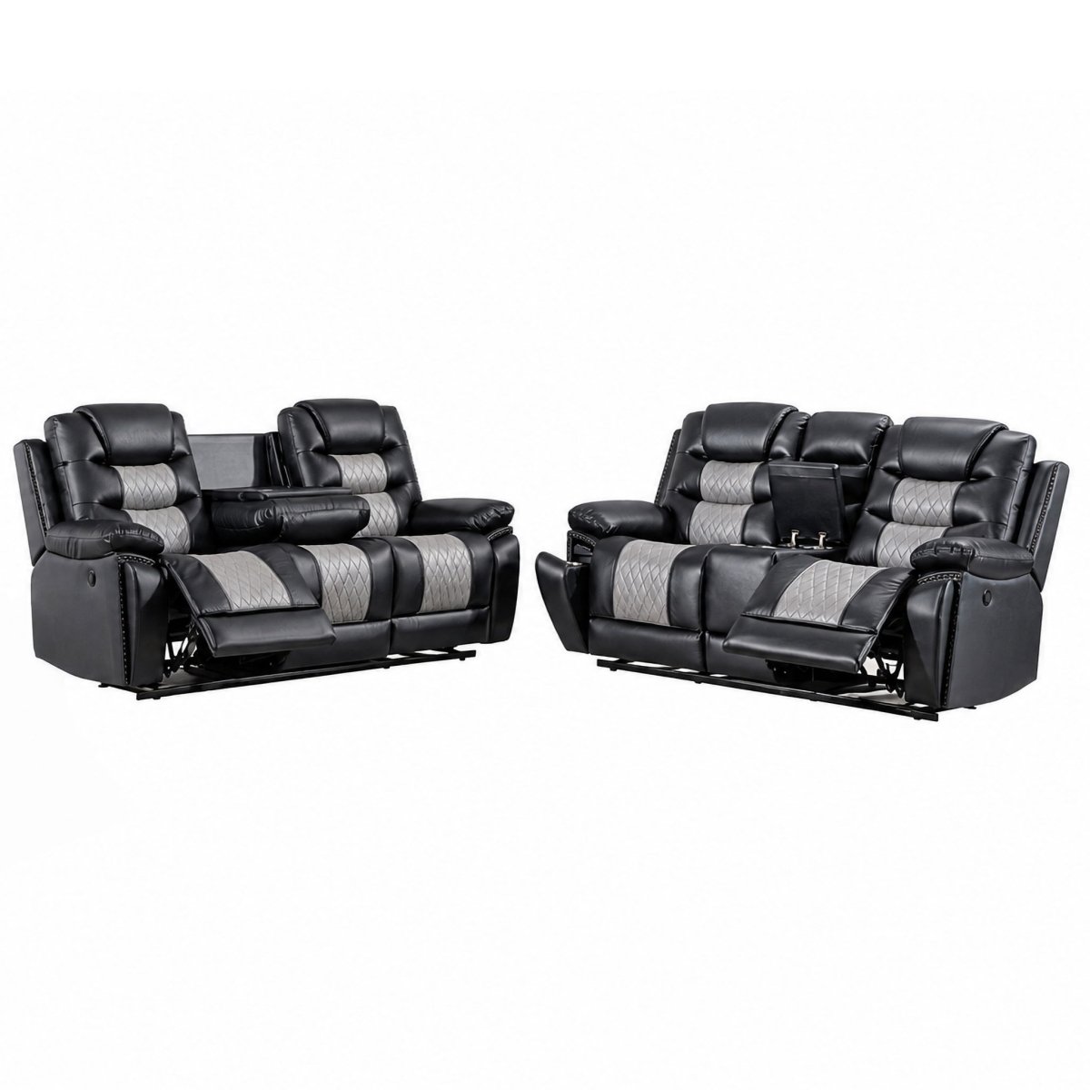 Nikko - Reclining Sofa Set Reclining Sofas & Loveseats by New Classic - Walls Furniture & Mattress