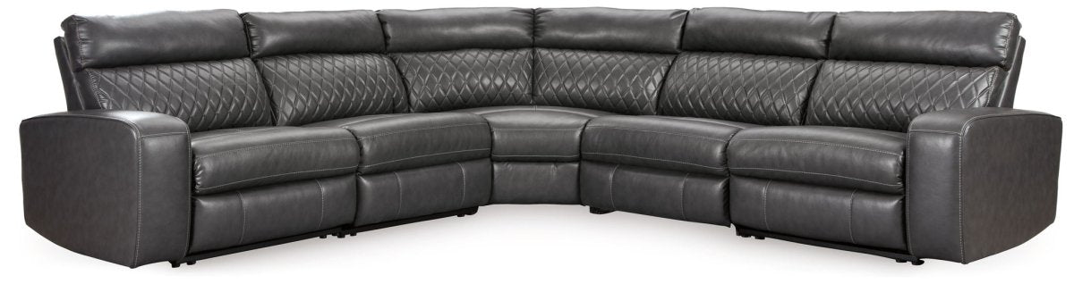 Samperstone - Power Reclining Sectional Reclining Sectionals by Signature Design by Ashley® - Walls Furniture & Mattress