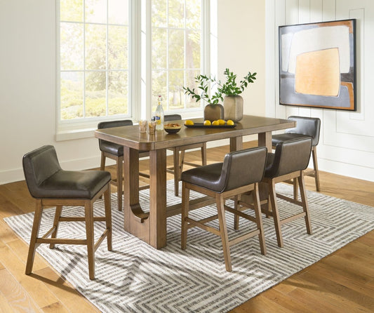 Cabalynn - Rectangular Dining Room Counter Table Set 5 Piece Dining Room Sets by Signature Design by Ashley® - Walls Furniture & Mattress