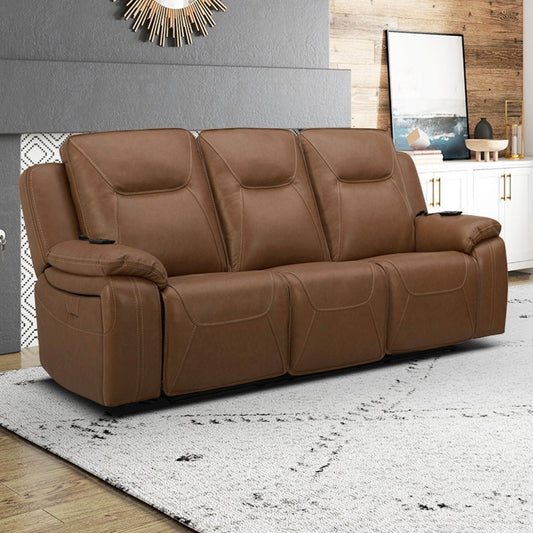 Callihan - Sofa P3 & ZW - Brown Reclining Sofas by Liberty Furniture - Walls Furniture & Mattress
