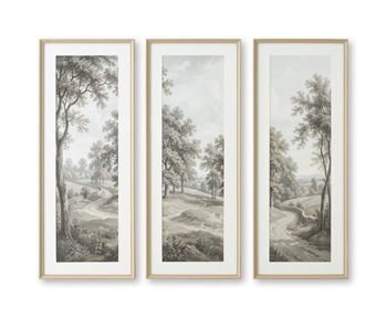 Dixonburg - Wall Art Set (Set of 3) - Taupe / Gray Framed Print Sets by Signature Design by Ashley® - Walls Furniture & Mattress