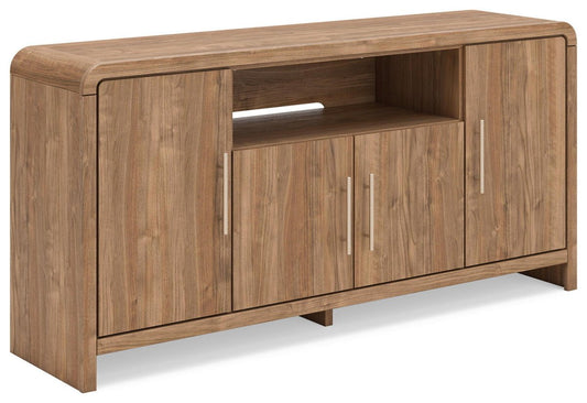 Dovander - Extra Large TV Stand - Brown TV Stands by Signature Design by Ashley® - Walls Furniture & Mattress