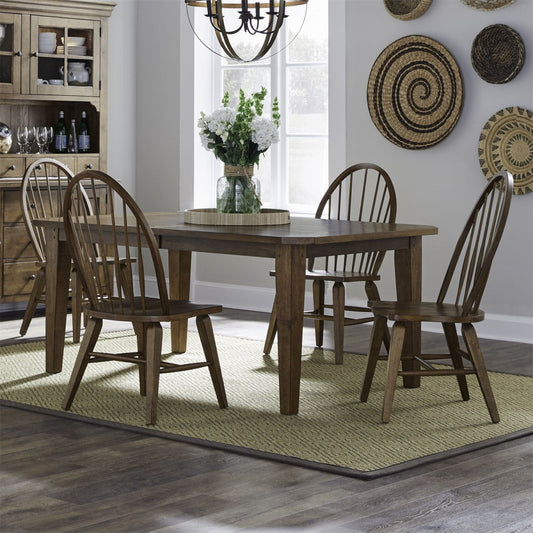 Hearthstone Ridge - Rectangular Table Set 5 Piece Dining Room Sets by Liberty Furniture - Walls Furniture & Mattress