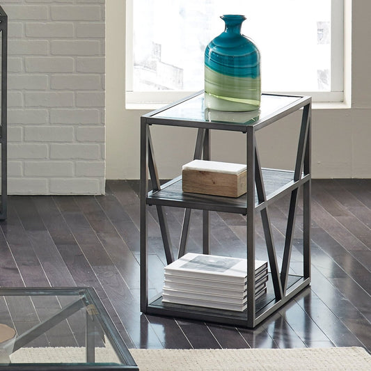 Arista - Chair Side Table - Dark Gray Chair Side Tables by Liberty Furniture - Walls Furniture & Mattress