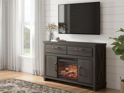 Brazen Valley - TV Stand With Fireplace Option TV Stands by Signature Design by Ashley® - Walls Furniture & Mattress