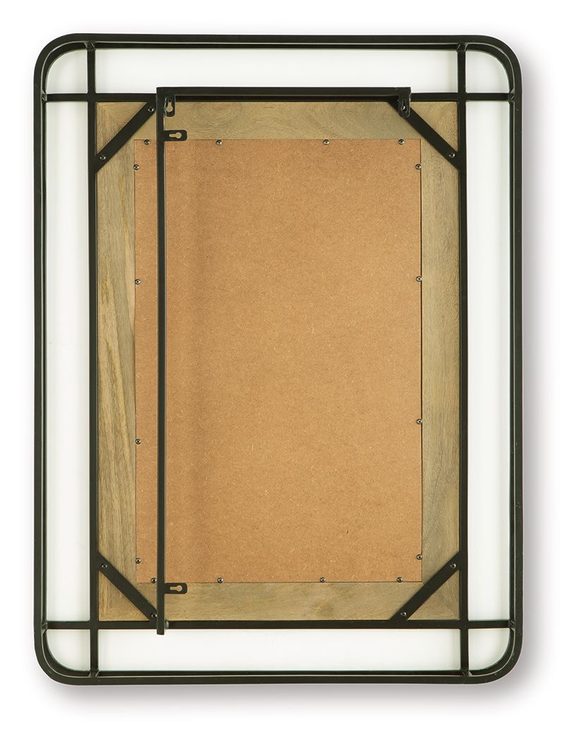 Beelman - Black / Brown - Accent Mirror Accent Mirrors by Signature Design by Ashley® - Walls Furniture & Mattress