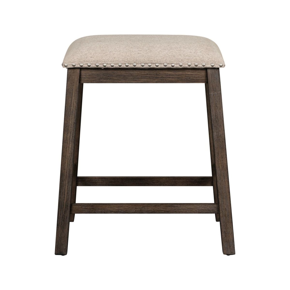 Harrison - Upholstered Console Stool - Brown Counter Height (24" - 27") by Liberty Furniture - Walls Furniture & Mattress
