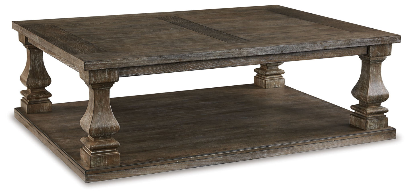 Johnelle - Rectangular Cocktail Table - Gray