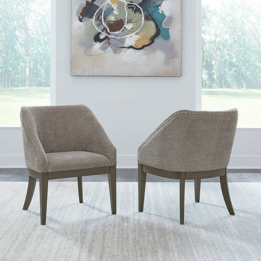 Cascade Falls - Upholstered Side Chair (RTA) - Satin Espresso Side Chairs by Liberty Furniture - Walls Furniture & Mattress